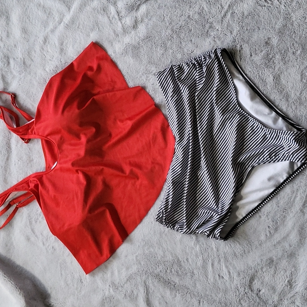 2 piece swimsuit.